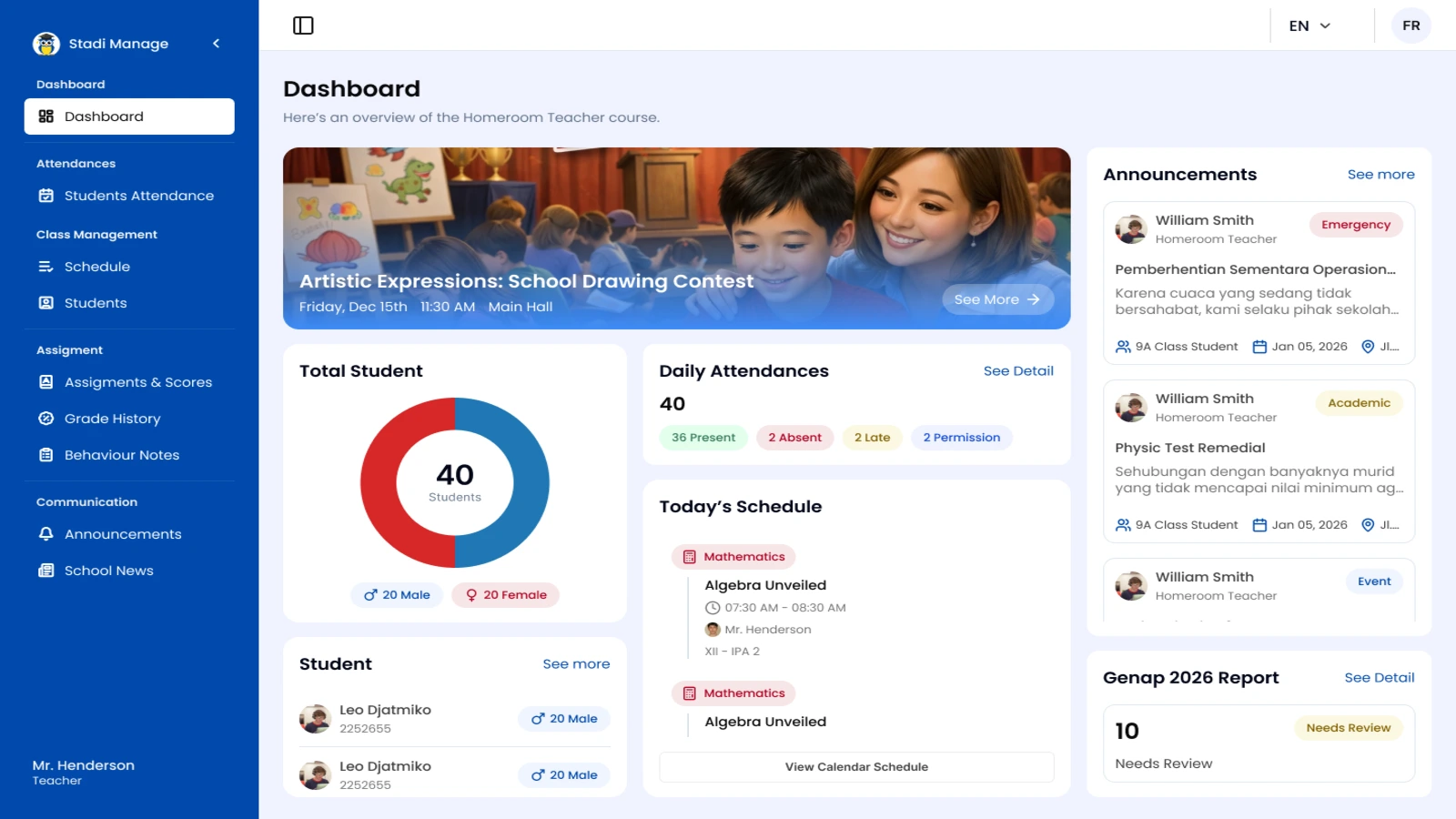 Stadi - School Management System